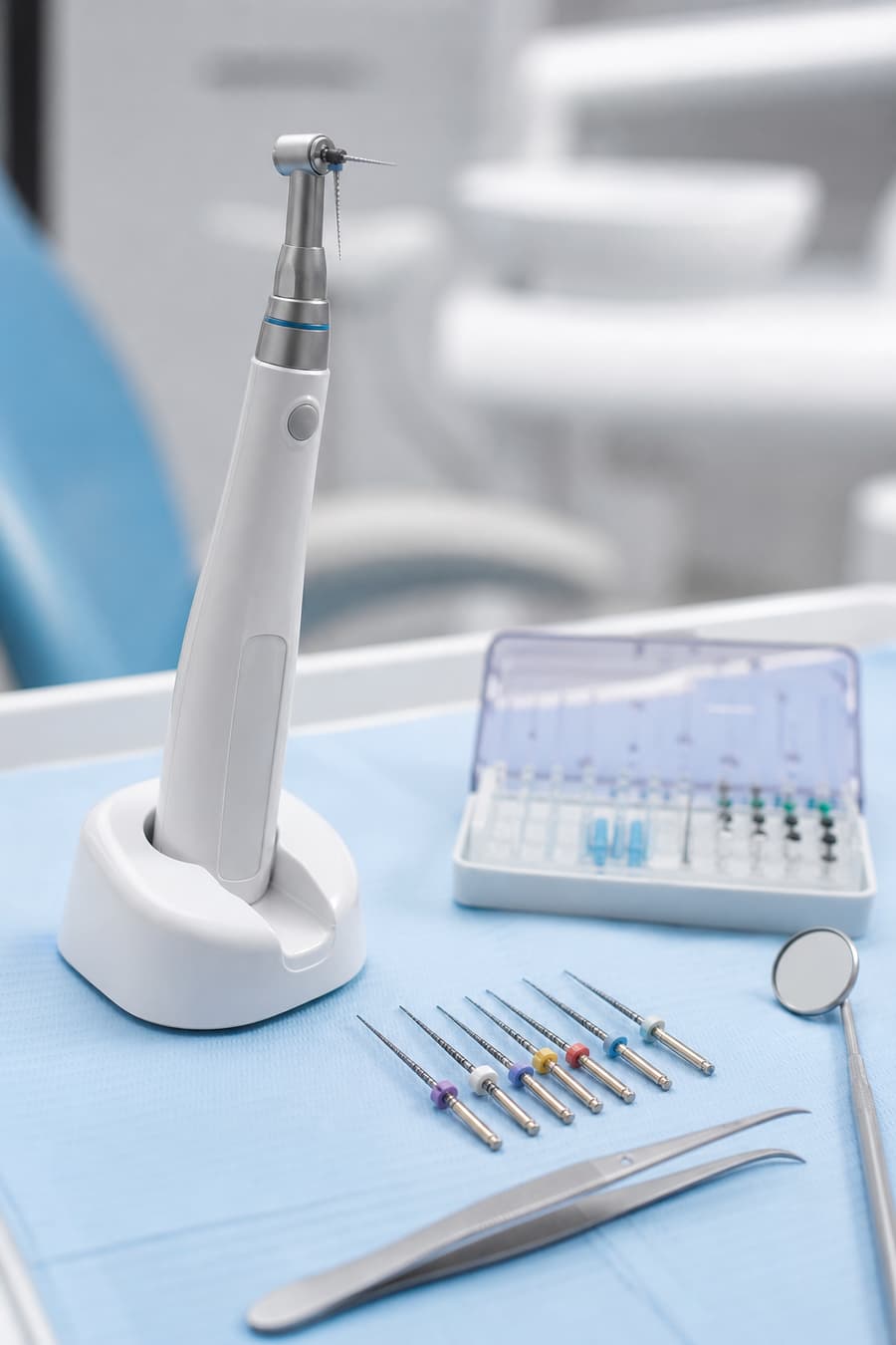Endodontic instruments prepared for root canal treatment